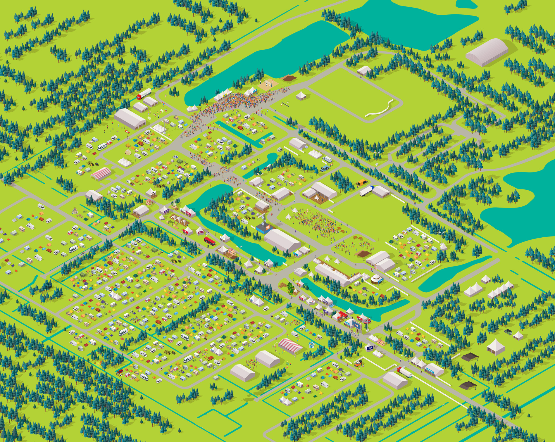 Festival map base layer zoom level 1