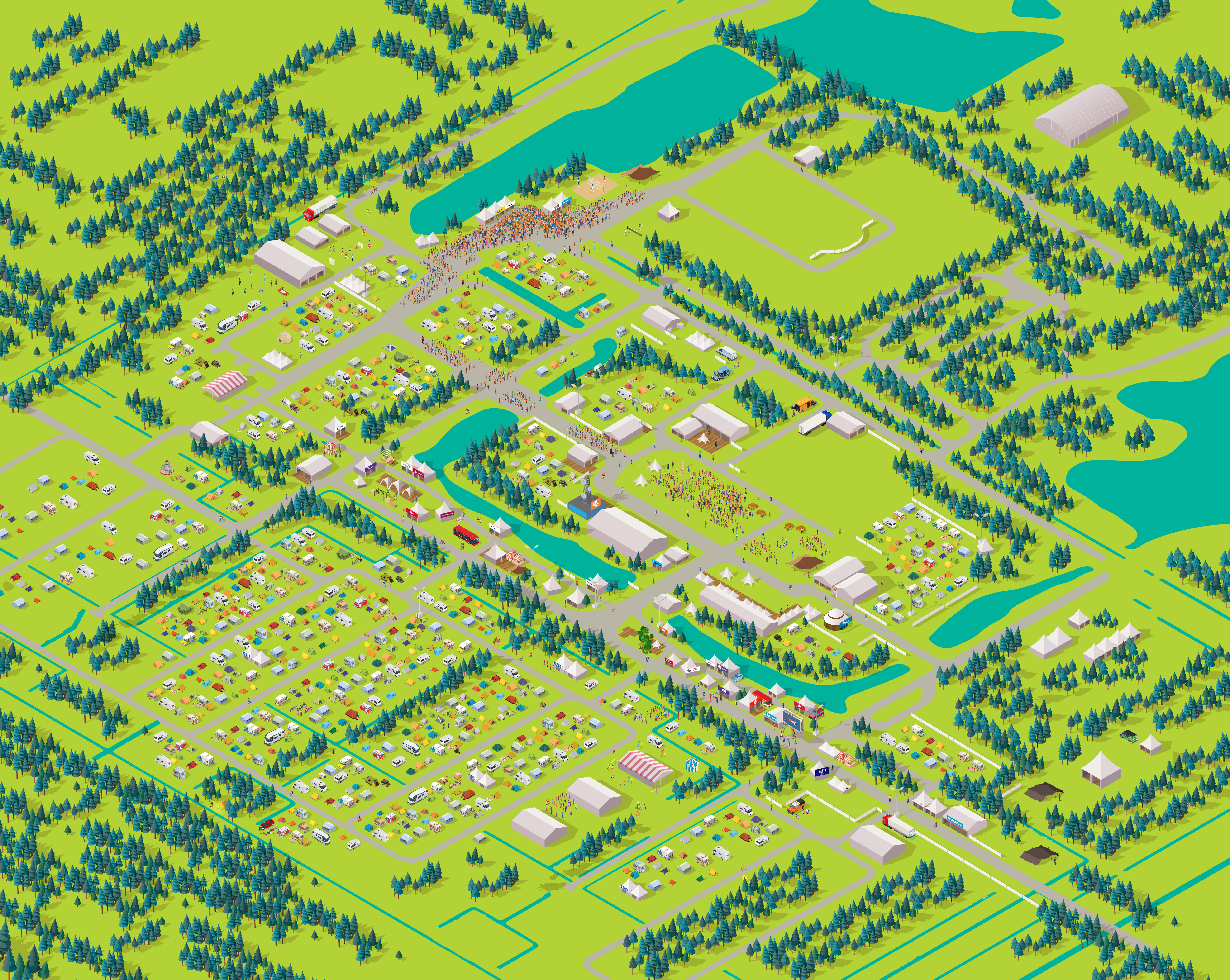 Festival map base layer zoom level 2